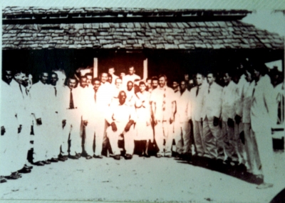 Mestre Irineu e grupo na Igreja do Alto Santo - S/ data