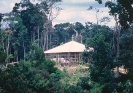 Vista da Igreja da vila Céu do Mapiá - 1988